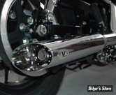  SILENCIEUX - SPORTSTER 04/13 - V-PERFORMANCE - Double Slip-On Muffler - SLASH CUT - CHROME - AHAR0030001