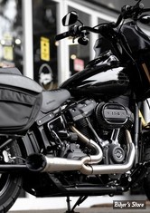 - ECHAPPEMENT - TWO BROTHERS RACING - SOFTAIL M8 FLSB / FLHC - SHORTY TURN OUT 2 EN 1 - ACIER INOX - 005-5120199-SG- 753211