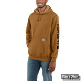 - SWEAT SHIRT A CAPUCHE - CARHARTT - SLEEVE - COULEUR : MARRON / BROWN - TAILLE XXL