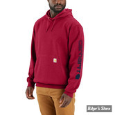 - SWEAT SHIRT A CAPUCHE - CARHARTT - SLEEVE - COULEUR : ROUGE - TAILLE S