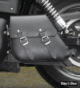 SACOCHE SOLO -  LONGRIDE MOTORCYCLESBAGS - DYNA 91/17 - MATIERE : CUIR - NOIR - CUS-281
