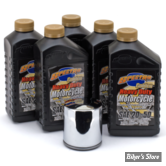 KIT DE VIDANGE - MOTEUR - HUILE SYNTHÉTIQUE - V-ROD 02/17 - Huile Spectro Golden 20W50 - FILTRE A HUILE : CHROME