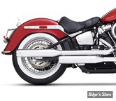 SILENCIEUX RINEHART RACING - SOFTAIL MILWAUKEE EIGHT 18UP - FLHC/S / FLDE - CHROME / EMBOUTS : CHROME- 500-1210C