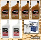 KIT HUILE SYNTHETIQUE - KIT VIDANGE MOTEUR REVTECH - SYNTHETIQUE - TWINCAM - FILTRE À HUILE S&S CHROMÉ