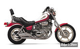 SILENCIEUX COBRA - SLASH CUT - YAMAHA 700 / 750 / 1100 XV VIRAGO 81/99 - CHROME