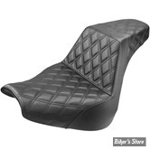 SELLE DUO - SOFTAIL FXBR / FXBRS 18UP - SADDLEMEN - STEP-UP SEAT - FULL LATTICE STITCH -NOIR 