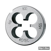 FILIÈRE M9 / OD : 25 MM - Rotec, HSS Round threading die, DIN-EN 22568, M9 - 360.0900