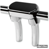 RISERS LA CHOPPERS - KIT RISERS AVEC PLATINE -THREE PIECE RISER KIT - PULLBACK - HAUTEUR :140.00 MM / 5.5" - CHROME - LA-7442-05