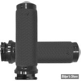 POIGNEES AVON - MEMORY GRIPS - DIAMETRE : 1.5" / 38MM / MEDIUM - ROUND - FINITION : NOIR ANODISE - 956133 / MF-63A-ANO