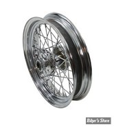 16 X 3.00 - ROUE AVANT 40 RAYONS - SOFTAIL FLSTS 96/99 - 16 X 3.00 - OEM 43016-97 - CHROMÉE AVEC RAYONS CHROMÉS.