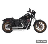 ECHAPPEMENT COMPLET  KESSTECH - DYNA 110CI FXDLS 16/17 - 2IN2 3" Shotgun-Low ESM3 - FINITION : CHROME / EMBOUT : Straightcut Short CHROME - 161-5139-745 - ECE