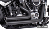 - ECHAPPEMENT - FREEDOM PERFORMANCE - SOFTAIL M8 - INDEPENDANT / SHORTY - NOIR / EMBOUTS  : NOIR SCULPTED - 