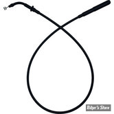 CABLE D'EMBRAYAGE MILWAUKEE EIGHT - TOURING 23UP - LONGUEUR : 104 CM / 41" - OEM 37200574A - FAT BAGGERS EZ Install Upper Clutch Cable - INOX TRESSÉ NOIR - 108002-B