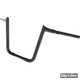 GUIDON 32mm SUR RISERS 25.40MM - HAUTEUR : 30.40CM / 12" - MAGNUM - VIKING APEHANGER Handlebar - 32MM / 1 1/4" - FLTRX 23UP / SOFTAIL 25UP - NOIR BRILLANT - 4HB-2312