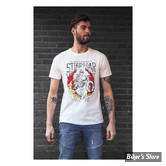 TEE-SHIRT - MCS - SKULL - BLANC - TAILLE M