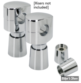 EXTENSIONS DE RISERS  - POUR DIAMETRE DE RISERS / GUIDON DE 25,40MM (1") - HAUTEUR : 25.40MM (1") - DESIGN TAPERED - CHROME