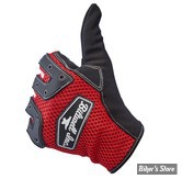 GANTS - BILTWELL - ANZA - ROUGE/NOIR - TAILLE : S