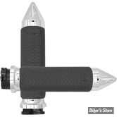 POIGNEES AVON - MEMORY GRIPS - DIAMETRE : 1.5" / 38MM / MEDIUM - SPIKE - FINITION : CHROME - MF-63A-CH-SPK