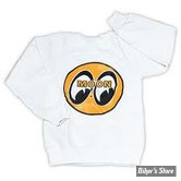 SWEAT - MOON - MOON LOGO KIDS SWEATSHIRT - COULEUR : BLANC