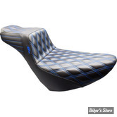 - SELLE DUO - SPECIAL GRANDES JAMBES - SOFTAIL FXLR / FXLRS / FLSB - LE PERA - TAILWHIP DADDY LONG LEGS - NOIR / COUTURES : BLEU - LYR-580DLDD-BE01