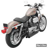 ECHAPPEMENT BASSANI - PRO-STREET - SPORTSTER 07/13 AVEC COMMANDE CENTRALE - SLASH-CUT - NOIR