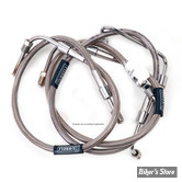 DURITE DE FREIN AVANT - TOURING FLHR 94/07 / FLTR 97/07 - RUSSEL - LONGUEUR : +2 " (69CM / 27" 1/4 PARTIE HAUTE ) - OEM 43350-96A - R08997S