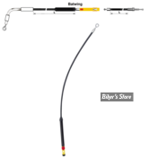 CABLE D'EMBRAYAGE MILWAUKEE EIGHT -  TOURING 21UP - LONGUEUR : 98.20 CM  - OEM 37200470 - NOIR - ZODIAC