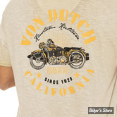 -TEE-SHIRT - VON DUTCH - Hero t-shirt - BEIGE - TAILLE XL