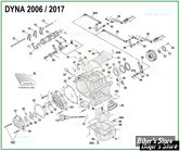  DOC A / PIÈCE N° 00 - ECLATE DES PIECES DE CARTER DE BOITE DE VITESSES DYNA 2006 / 2017