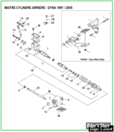  ECLATE J - PIECE N° 00 - ECLATE DES PIECES DE M/CYL ET PIECES - DYNA 1991 / 2005