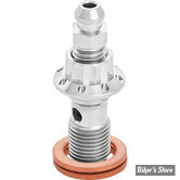 ECLATE L - PIECE N° 16 - VIS BANJO 10MM X 1 - OEM 41750-06B / 41750-06B  - ARLEN NESS - BOLT BANJO BLEEDER - TITANIUM - FINITION :  POLI - 300-821