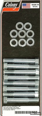 ECLATE G - PIECE N° 10 - KIT VISSERIE DE CULASSE - OEM 4714W - SPORTSTER 57/72 - OEM STYLE - ZINC - COLONY - (NEUF: NI REPRIS, NI ECHANGEE)