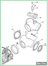  PIECE N° 00 - ECLATE DES PIECES DE PIPE D'ADMISSION - SPORTSTER 04/06