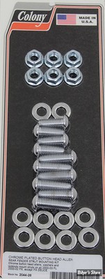 ECLATE O - PIECE N° 05 - KIT VISSERIE DE SABRES ET DE GB AR - SOFTAIL 00/03 - CHROME - COLONY - 2044-26 - (NEUF: NI REPRIS, NI ECHANGEE)