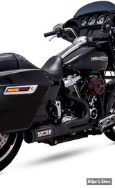 - ECHAPPEMENT - VANCE & HINES- TOURING 17UP MILWAUKEE-EIGHT® - 2 EN 1 - HI OUTPUT RR 2-1 PCX EXHAUST - NOIR - 47321