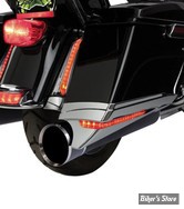 -  EXTENSIONS DE SACOCHES RIGIDES - CIRO - SADDLEBAG EXTENSIONS AVEC FEUX - TOURING 97/13 - CORPS : CHROME - 40100