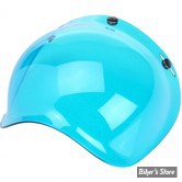 BILTWELL - VISIERE POUR CASQUE JET OPEN FACE 3/4 - BUBBLE SHIELD - COULEUR : BLEU / ANTI-BUEE - 2001-105