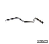 - Guidon TC BROS - TC BROS. 1" TRACKER HANDLEBAR - TRACKER STANDARD - SANS EMPREINTES - CHROME - 101-0145