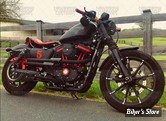 ECHAPPEMENT LOWBROY CUSTOMS - SPORTSTER 04UP - Lowbrow Customs Shotgun Exhaust Pipes NOIR - 004476