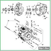  ECLATE J - PIECE N° 00 - ECLATE PIECES CARTER MOTEUR - BIGTWIN 84/99