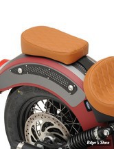 SELLE SOLO - INDIAN SCOUT / SCOUT SIXTY - DRAG SPECIALTIES - PAD PILLION REAR BOBBER - DIAMOND STITCH - MARRON : POUF