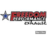 SILENCIEUX - FREEDOM PERFORMANCE - V-ROD - LIBERTY 4" - NOIR / EMBOUT : NOIR SCULPTE  - HD00344