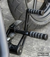 - COMMANDES AVANCEES - SOFTAIL 00/06  - RICK'S - BILLET ALUMINIUM - LONGUEUR :+ 2" -  REPOSES PIEDS : O'RING - NOIR - 50-1000000-3