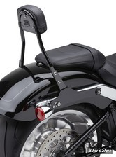 KIT SISSY BAR DETACHABLE - SOFTAIL FLFB / FLFBS / FXBR / FXBRS 18UP - COBRA - NOIR - HAUTEUR : 14" - PROFILE : ROND -  602-2007B