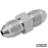 - RACCORD DE CONNECTION : AN3 3/8"-24 > AN3 3/8"-24 - DRAG SPECIALTIES - CHROME