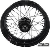 19 X 2.50 - ROUE AVANT 40 RAYONS - SPORTSTER 00/05 / DYNA 00/03 - OEM 00000-00 - NOIR- CUSTOM CHROME