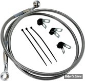 DURITE DE FREIN AVANT - SOFTAIL FLSTC / FLSTF 00/07 - LONGUEUR :+10 " (138CM / 54" 1/4) - OEM 46011-01 - INOX - 660214-10