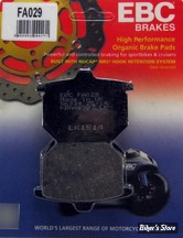 PLAQUETTES POUR  GOLDWING GL 1000 DE 78/79 - EBC 1 - FA - ORGANIQUE - FA029