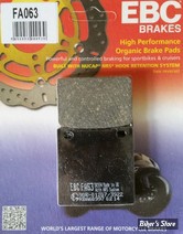 PLAQUETTES - SUZUKI - OEM 69101-05820-000 / 6910105820000 - EBC 1 - FA - ORGANIQUE - FA063