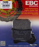 PLAQUETTES - KAWASAKI - OEM 43082-1007 - EBC 1 - FA - ORGANIQUE - FA068